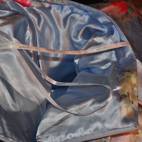 Angela & Alison Rose Floral Ballgown Maxi Skirt Long Full Crinoline Grad Prom 4 - Picture 12 of 13